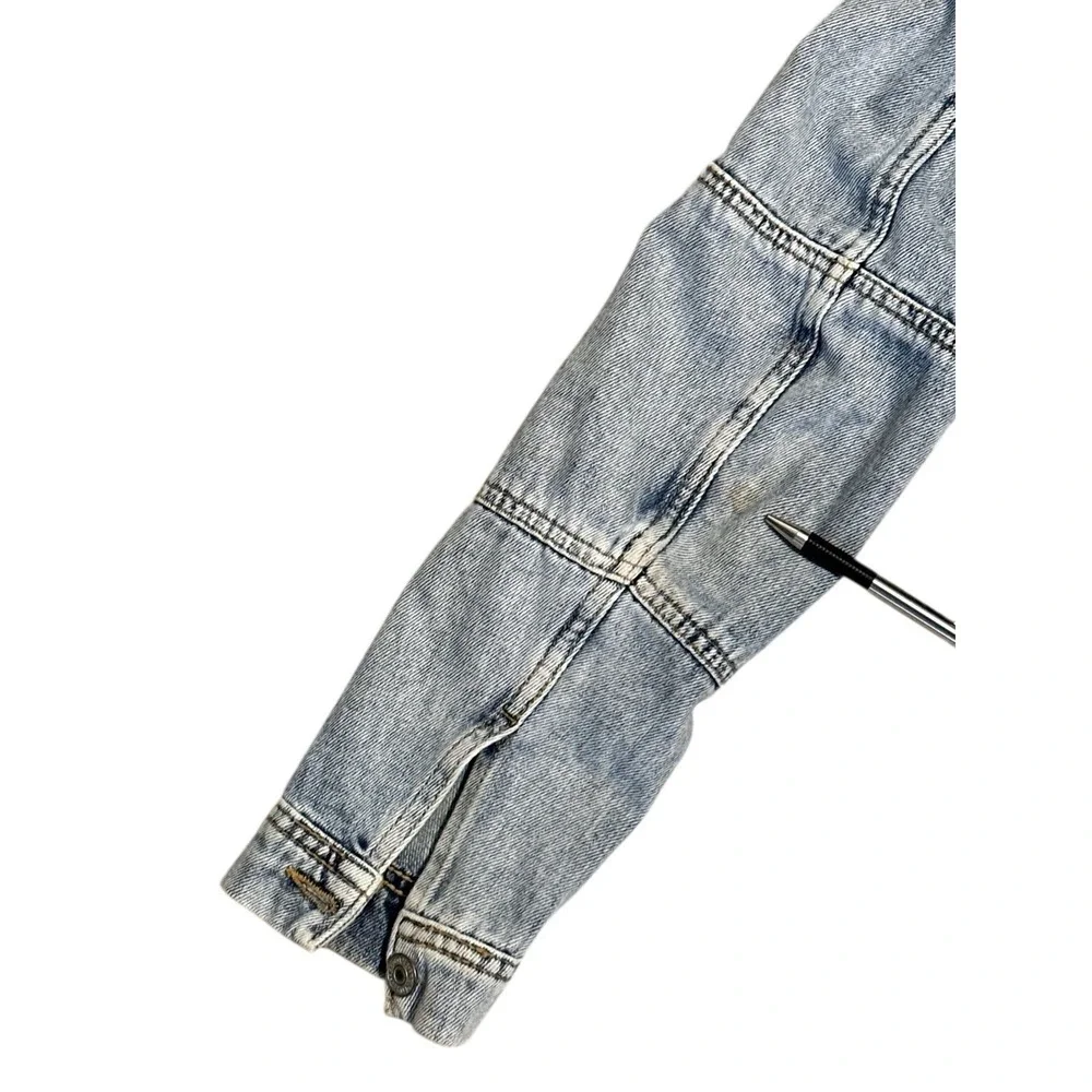 Free People We The Free‎ Rumors Acid Wash Cropped Denim Jacket Women's Size S